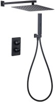 Душевая система Allen Brau Infinity 5.21016-31 с термостатом Черная матовая