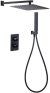 Душевая система Allen Brau Infinity 5.21016-31 с термостатом Черная матовая 