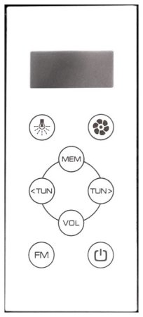 Душевая кабина Bas Фиджи (белая стенка, прозрачное стекло) 