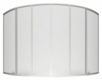 Шторка на ванну Bas Мега 6 ств., пластик