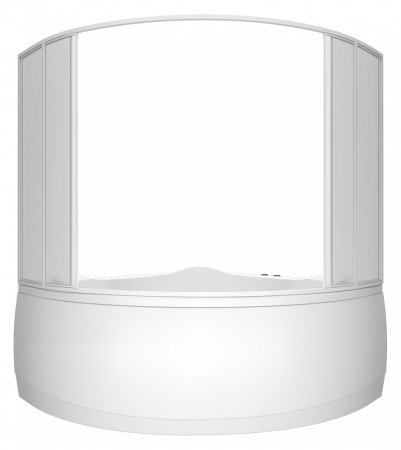 Шторка на ванну Bas Мега 6 ств., пластик 