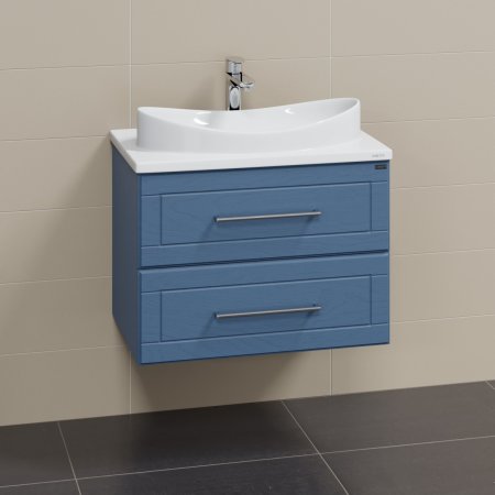 Тумба Санта Венера 70 подвесная дуб адриатика с умывальником Вега 70 