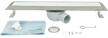 Душевой лоток ALMAes Arianda 60 AR60CH с двухсторонней решеткой Нержавеющая сталь 