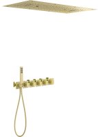 Душевая система Timo Petruma SX-5329/17SM с термостатом Золото матовое
