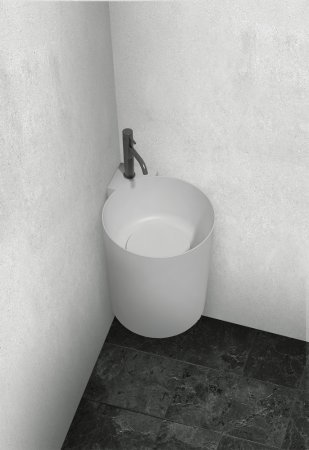 Раковина подвесная ABBER Stein AS2625 белая матовая 