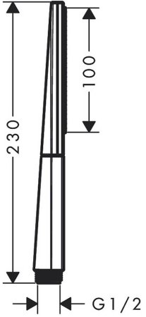Ручной душ Hansgrohe Rainfinity 26866140 Бронза 