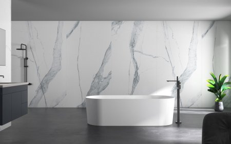 Ванна из искусственного камня ABBER Stein AS9614 белая матовая 