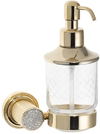 Дозатор для жидкого мыла Boheme Royal Cristal 10932-G Золото 