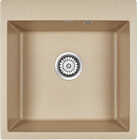Мойка кухонная Paulmark Praktisch PM105152-QU 51х52см, кварц 