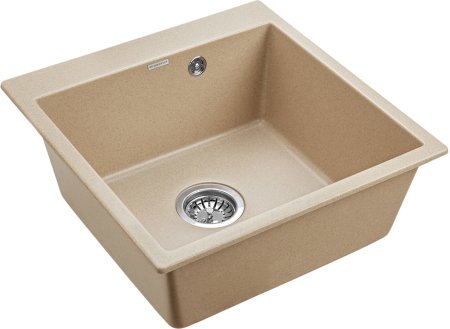 Мойка кухонная Paulmark Praktisch PM105152-QU 51х52см, кварц 