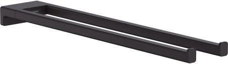 Полотенцедержатель Hansgrohe AddStoris 41770670 двойной Черный матовый 