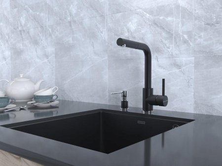 Смеситель Paulmark Kassel Ka214311-401TB для кухонной мойки, антрацит 