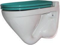 Унитаз Sanita Luxe Attica Luxe Color Sea ATCSLWH0112 Белый с зеленым сиденьем Микролифт Унитаз Sanita Luxe Attica Luxe Color Sea ATCSLWH0112 Белый с зеленым сиденьем Микролифт