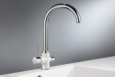 Смеситель Granula GR-3168 для кухонной мойки, арктик 