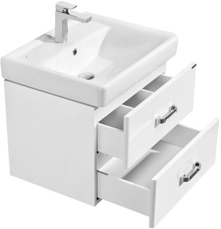 Тумба под раковину Aquaton Америна 60 1A135401AM010 подвесная Белая глянцевая 