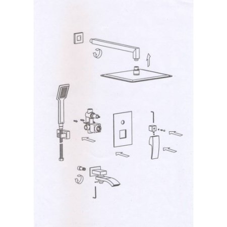 Душевая система Gappo G7107 Хром 