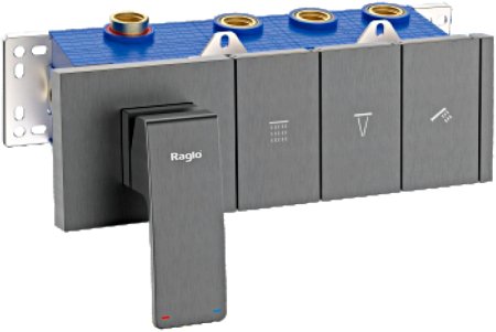 Смеситель для душа Raglo R02.273.09, графит 