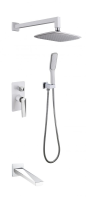 Душевая система Boheme Venturo 374-W-2 белый / хром
