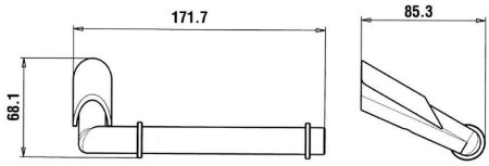 Держатель туалетной бумаги Paini Morgana 73CR051 Хром 