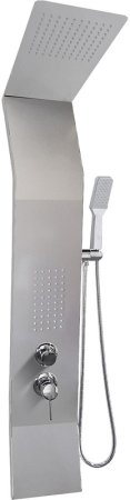 Душевая панель Cerutti SPA Bernina S CT8983 с гидромассажем Серебро 