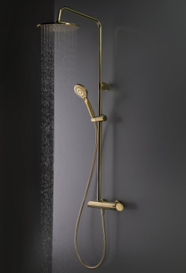 Душевая система настенная Deante ARNIKA NAC_Z1QK золото 