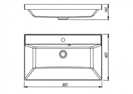 Тумба напольная Style Line "Манхэттен 80" ЭМАЛЬ под ASTI 80 2 ящика PLUS олива 