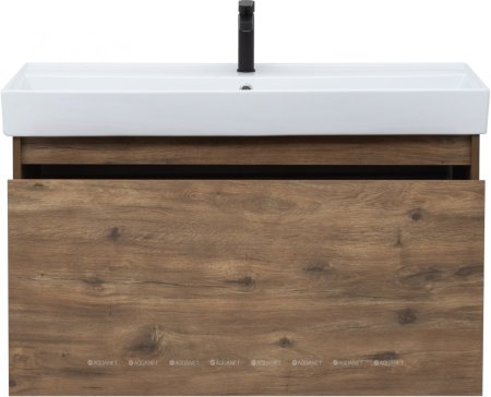 Тумба с раковиной Aquanet Nova Lite 100 дуб рустикальный (1 ящик) 