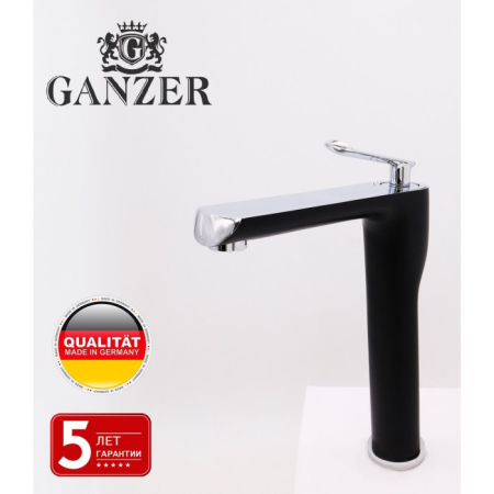 Смеситель для накладной раковины Ganzer GZ20012С чёрный 