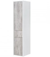 Шкаф пенал Roca Ronda 32 ZRU9303005 L подвесной Бетон Белый матовый