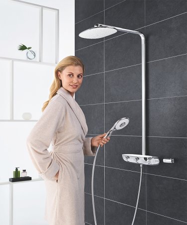 Душевая система Grohe Rainshower System 26361LS0 с термостатом Белая луна 