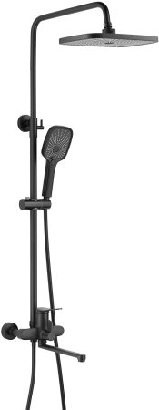 Душевая система Shevanik S6236H, черный 