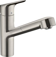 Смеситель Hansgrohe Focus M43 71842800 для кухонной мойки, сталь