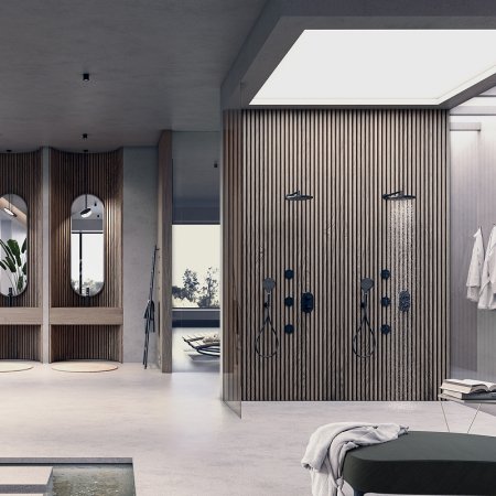 Верхний душ Bossini Apice H70430I.073 Черный матовый 