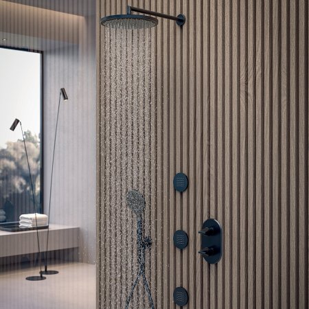 Верхний душ Bossini Apice H70430I.073 Черный матовый 