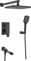 Душевая система встраиваемая Shevanik S4035H, черный