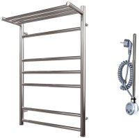 Электрический полотенцесушитель Point Аврора PN10158PE П6 500x800 с полкой левый/правый Хром