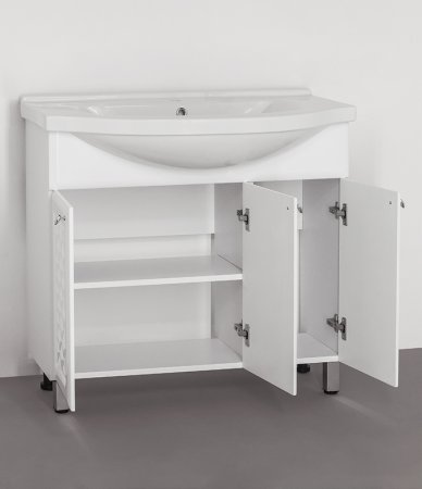 Тумба под раковину Style Line Канна 90 Белый глянец 