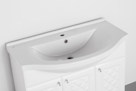 Тумба под раковину Style Line Канна 90 Белый глянец 