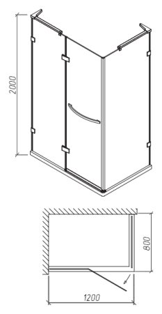 Душевой уголок Orans SR-1613 L 