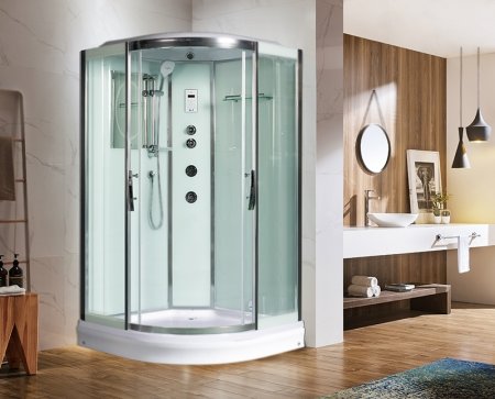 Душевая кабина WeltWasser WW500 Emmer 11015 110x110 10000003286 профиль Хром стекло прозрачное 