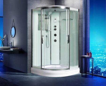 Душевая кабина WeltWasser WW500 Emmer 11015 110x110 10000003286 профиль Хром стекло прозрачное 