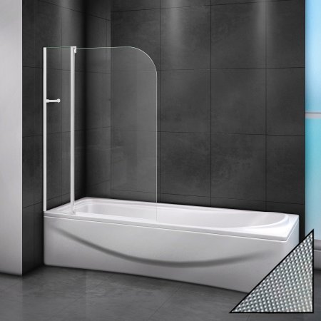 Шторка на ванну Cezares Relax V-11-100/140-P-Bi-L стекло punto 