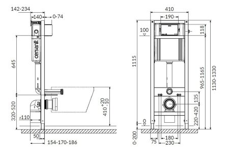 Система инсталляции для унитазов Cersanit AQUA P-IN-MZ-AQ40-QF 
