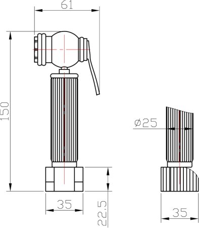 Гигиенический душ Zorg Antic AZR 3 LB BR 