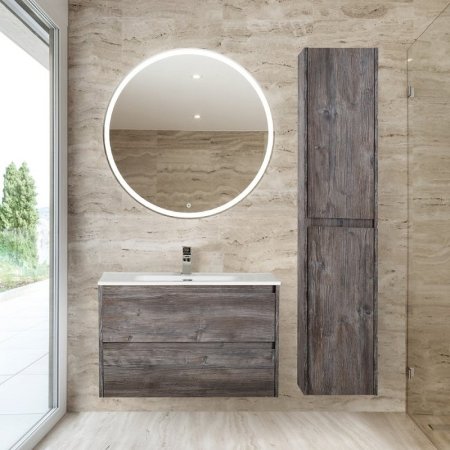 Шкаф пенал BelBagno Kraft 33 KRAFT-1600-2A-SC-PP-L подвесной Pino Pasadena 