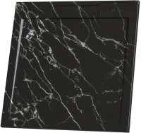 Душевой поддон квадратный RGW STL MB Черный мрамор  900x900