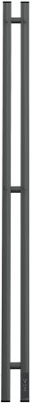 Полотенцесушитель электрический APEXTERMO Sirius SR10111GF 1100x80 с крючками, графит металлик 