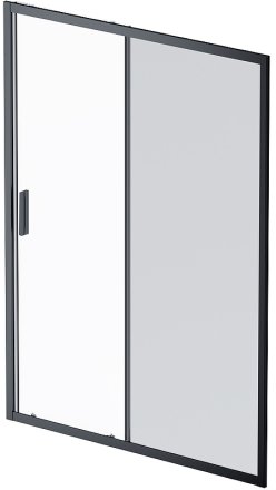 Душевая дверь AM.PM Gem 150 W90G-150-1-195BG профиль Черный матовый стекло тонированное-прозрачное 