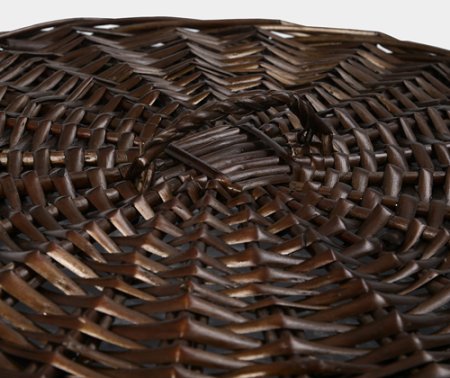 Корзина для белья WasserKRAFT Elbe WB-740-M темно-коричневая, средняя 