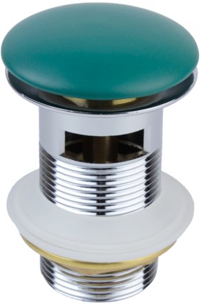 Донный клапан Bronze de Luxe 1001/1G click-clack Зеленый 
